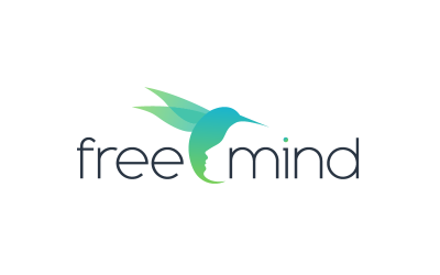 Free Mind - Wellness, Mindfulness &amp;amp; Therapy Bird Logo Template