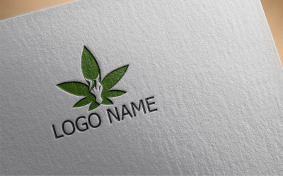 Horse Cannabis Logo Template