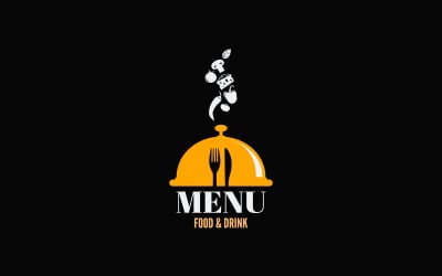 Menu Food and Drink Design Logo Template