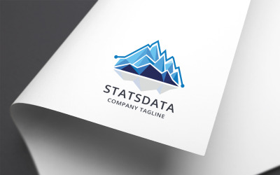 Mount Stats Data Logo Template