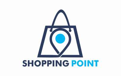 Shopping punkt logotyp mall
