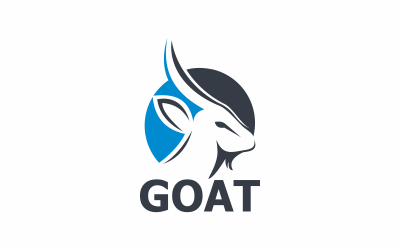 Keçi hayvan Logo şablonu