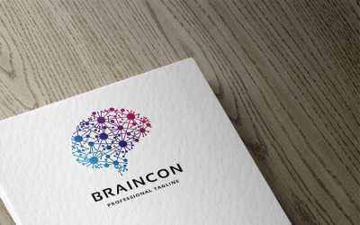 Шаблон логотипа Brain Connect