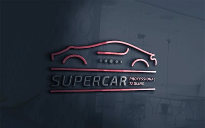 Modèle de logo de super voiture