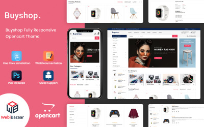 Responsive BuyShop - Multipurpose Responsive OpenCart Template #156078