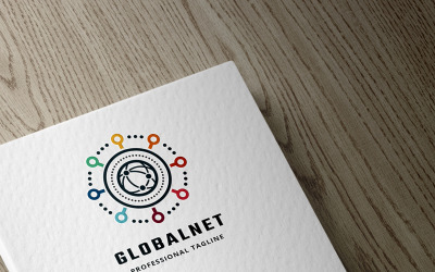 Шаблон логотипа Globalnet