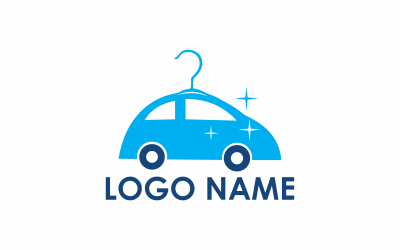Шаблон логотипа очистки автомобиля