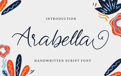 Arabella | Kézzel írott kurzív betűtípus