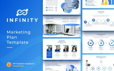 Infinity Marketing Plan Präsentation PowerPoint-Vorlage