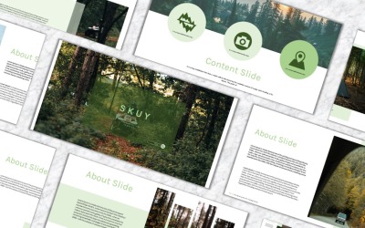 Luxusní PowerPoint šablona "Skuy PowerPoint Template" #156108