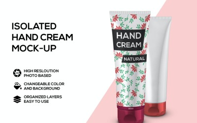 Maquette de produit de crème pour les mains