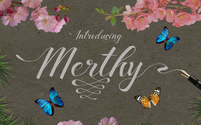 Merthy - Handgeschreven script