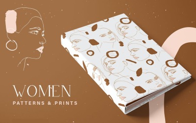 Modèle d&amp;#39;imprimés pour femmes et illustration
