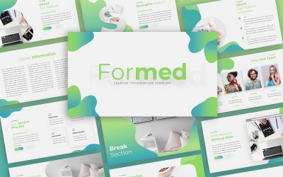 Modello PowerPoint di presentazione creativa formato