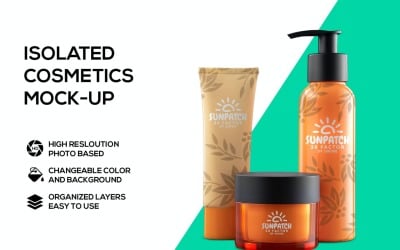 Sunscreen Cosmetics product mockup