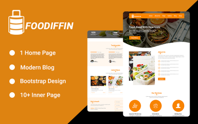Tiffin Center Landing Page Psd #156192