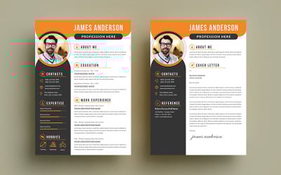 Modern CV Anderson Resume Template