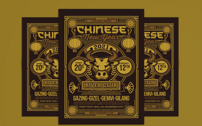 Chinese New Year of the Bull 2021 - Corporate Identity Template