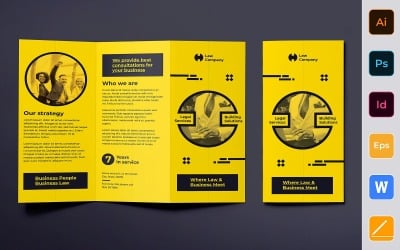 Legal Services Brochure Trifold - Corporate Identity Template