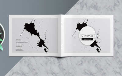MINIMAL | Brochure aziendale A5 - Modello di identità aziendale