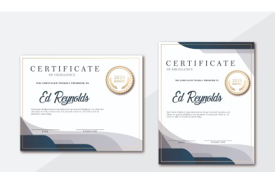 Plantilla de certificado de Ed Reynolds