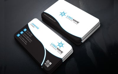 Projekt wizytówki - szablon tożsamości korporacyjnej