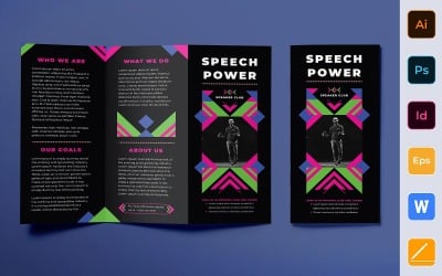 Speaker Brochure Trifold - Corporate Identity Template