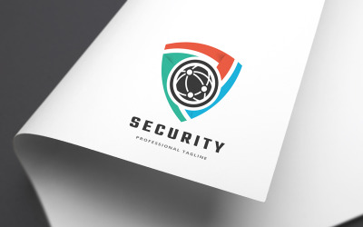 Modello di logo di scudo di sicurezza