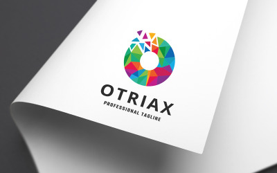 Plantilla de logotipo Otriax letra O