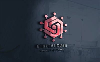 Digital Cube Logo Template