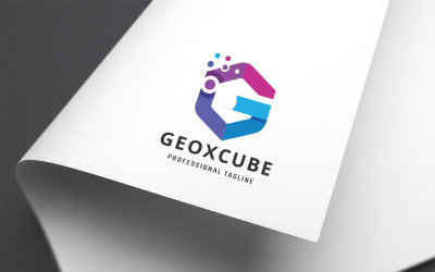 Geo Cube Letter G-logotypmall