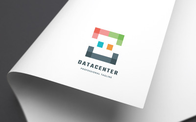 Modèle de logo de centre de données