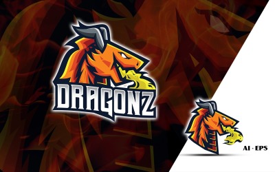 Modèle de logo Dragon&amp;#39;z