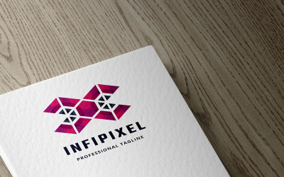 Modèle de logo Infinity Pixel