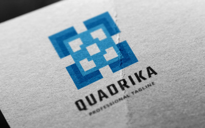 Superimposed Square Logo Template