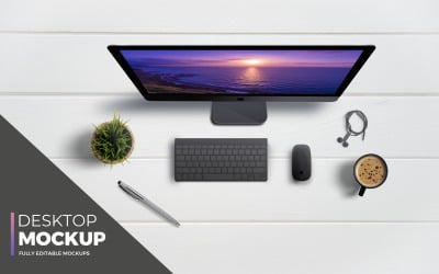 Desktop product mockup
