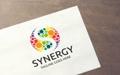 Letter Synergy logó sablon