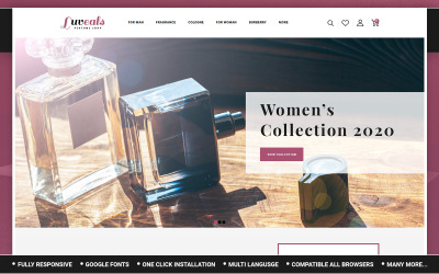 Responsive Luveals - Perfume Store Opencart #156697