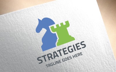 Stratégiák logó sablon