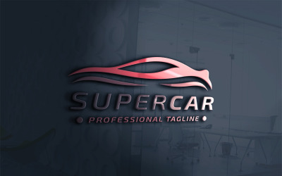 Super bil logotyp mall