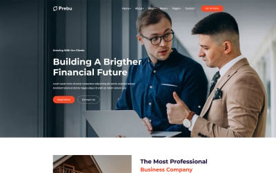 Prebu – креативний бізнес-агентство HTML Bootstrap шаблон
