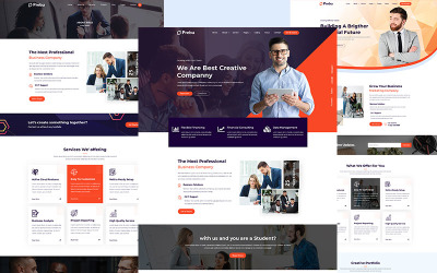 Responsive Prebu - Multipurpose Business Services Web Sitesi #156700