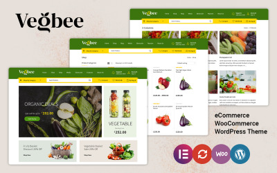 Vegbee - Livsmedels- och grönsakselementor WooCommerce-tema