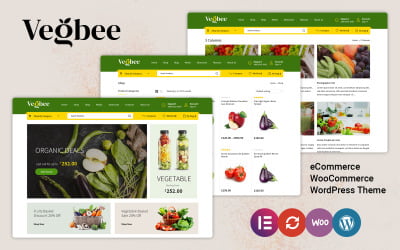 Vegbee – Potraviny a zelenina Elementor téma WooCommerce
