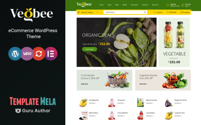 WooCommerce téma Vegbee - zelenina a potraviny