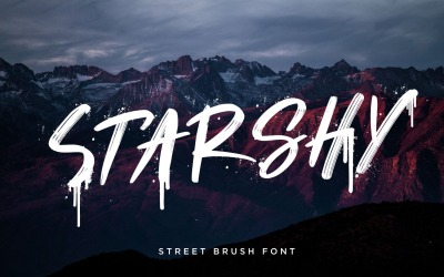 Starshy Street Brush Font