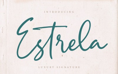Carattere di firma di lusso Estrela
