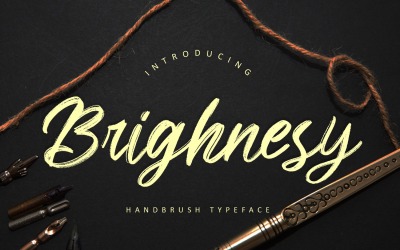Carattere pennello a mano Brighnesy