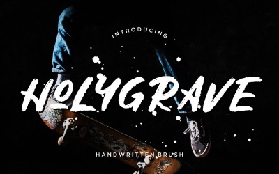 Carattere pennello scritto a mano Holygrave