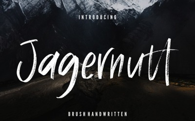 Carattere scritto a mano pennello Jagernutt